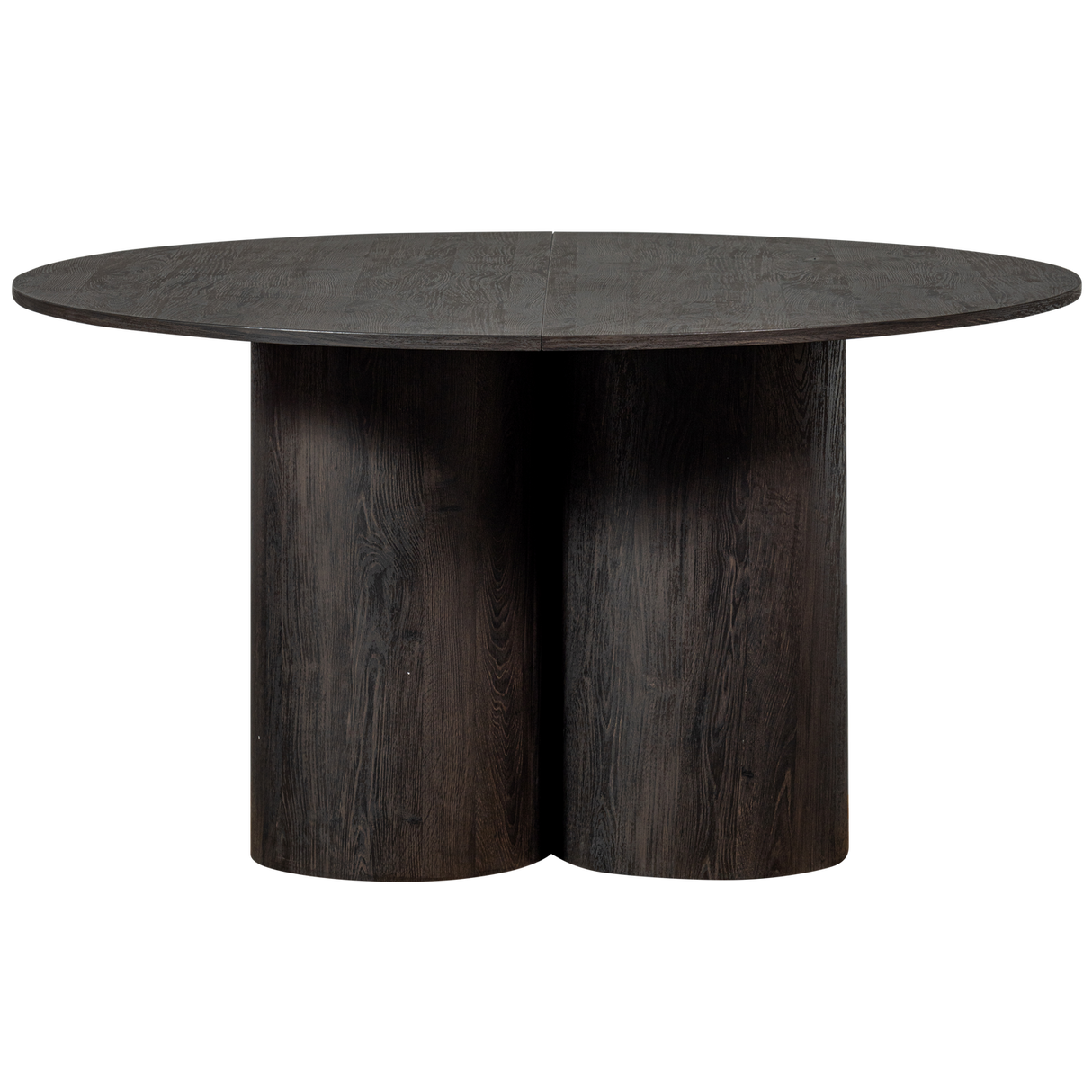 Oona Eettafel Rond Met 3 Poot Mdf Donkerbruin O140 Cm van WOOOD – Luxe comfort op maat van PureWonen. Vraag naar de beste prijs.
