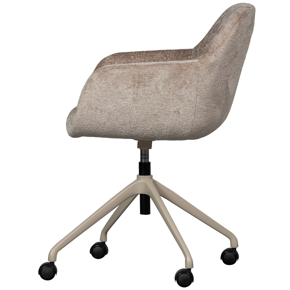 Morros Bureaustoel Taupe van WOOOD – Luxe comfort op maat van PureWonen. Vraag naar de beste prijs.