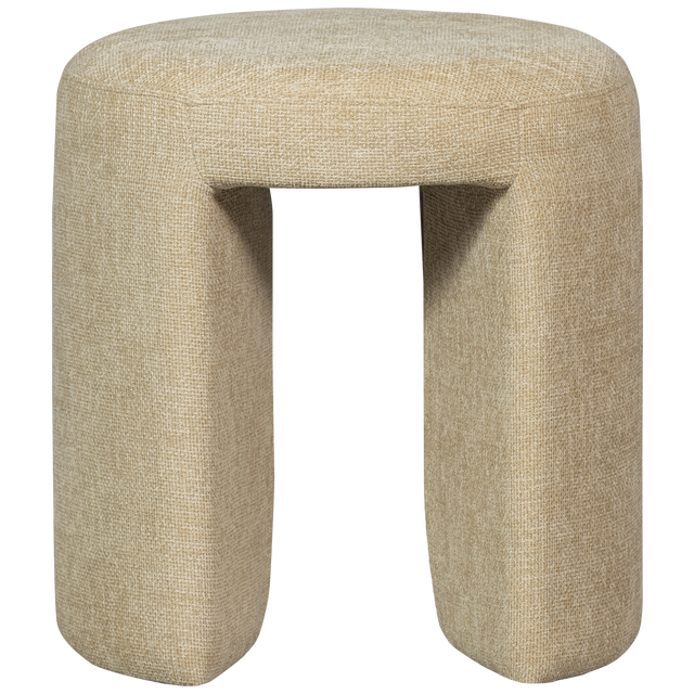 Charlie Gestoffeerde Kruk Naturel van WOOOD – Luxe comfort op maat van PureWonen. Vraag naar de beste prijs.