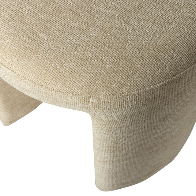 Charlie Gestoffeerde Kruk Naturel van WOOOD – Luxe comfort op maat van PureWonen. Vraag naar de beste prijs.