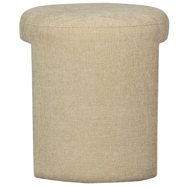 Charlie Gestoffeerde Kruk Naturel van WOOOD – Luxe comfort op maat van PureWonen. Vraag naar de beste prijs.