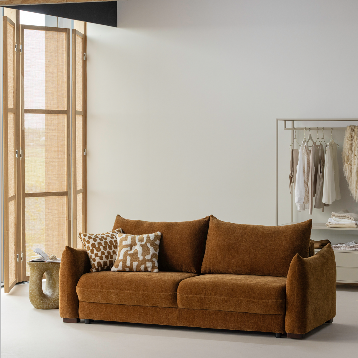 Jonne 3 Zits Slaapbank Chenille Bruin