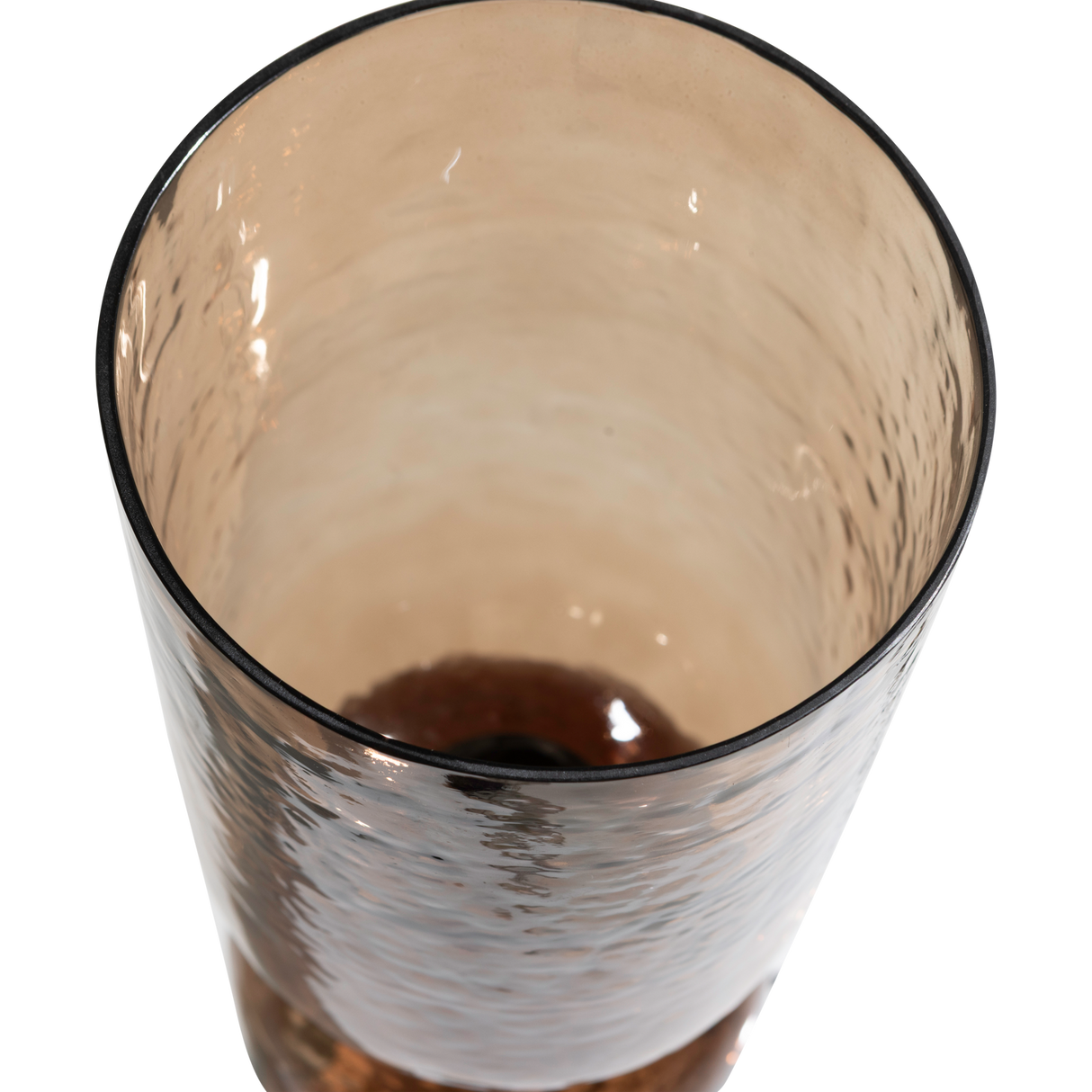 Gigi Tafellamp Gehamerd Glas 51x O15 Cm Bruin