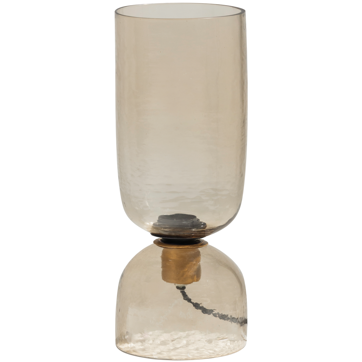 Gigi Tafellamp Gehamerd Glas 38x O15 Cm Naturel