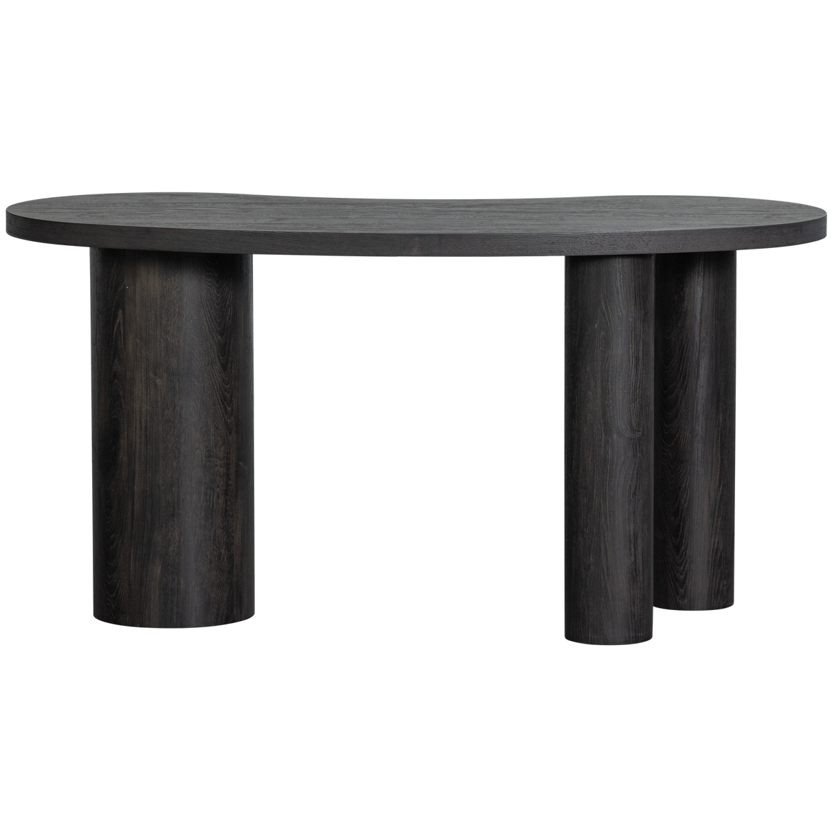 Maan Organisch Sidetable/Bureau Mdf Donkerbruin