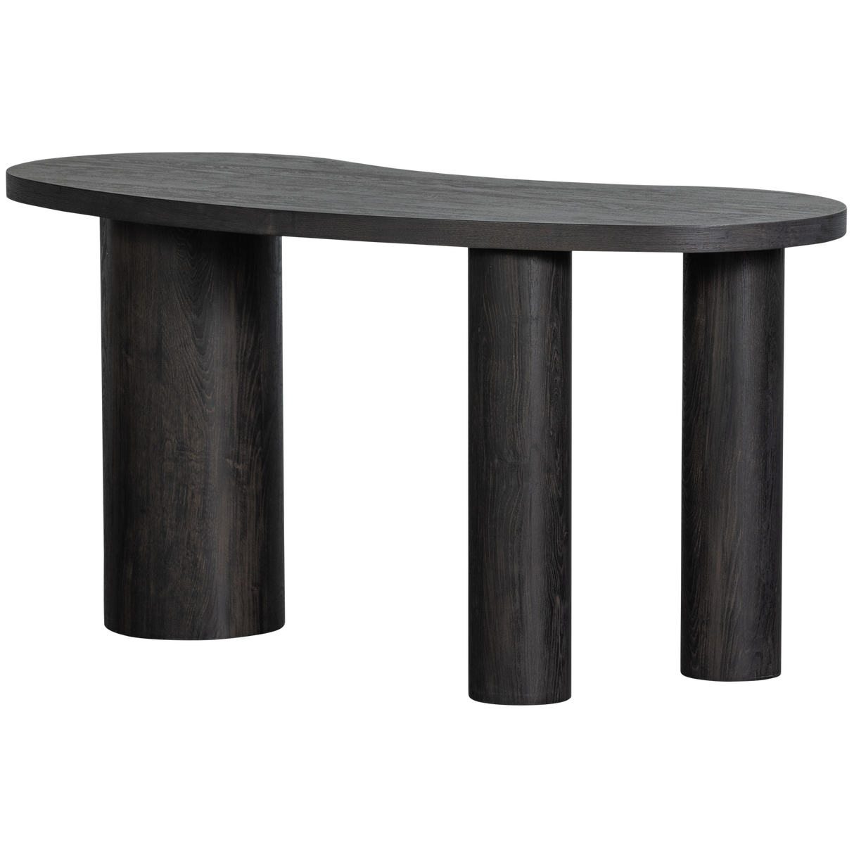Maan Organisch Sidetable/Bureau Mdf Donkerbruin