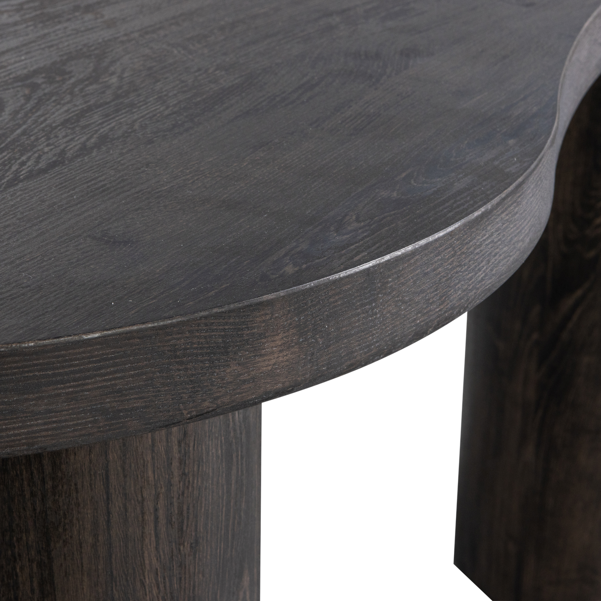 Maan Organisch Sidetable/Bureau Mdf Donkerbruin