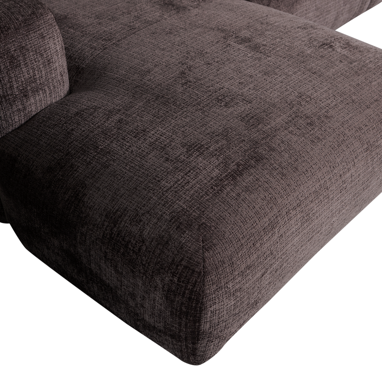 Cloud Chaise Longue Bank Links Chenille Warm Bruin