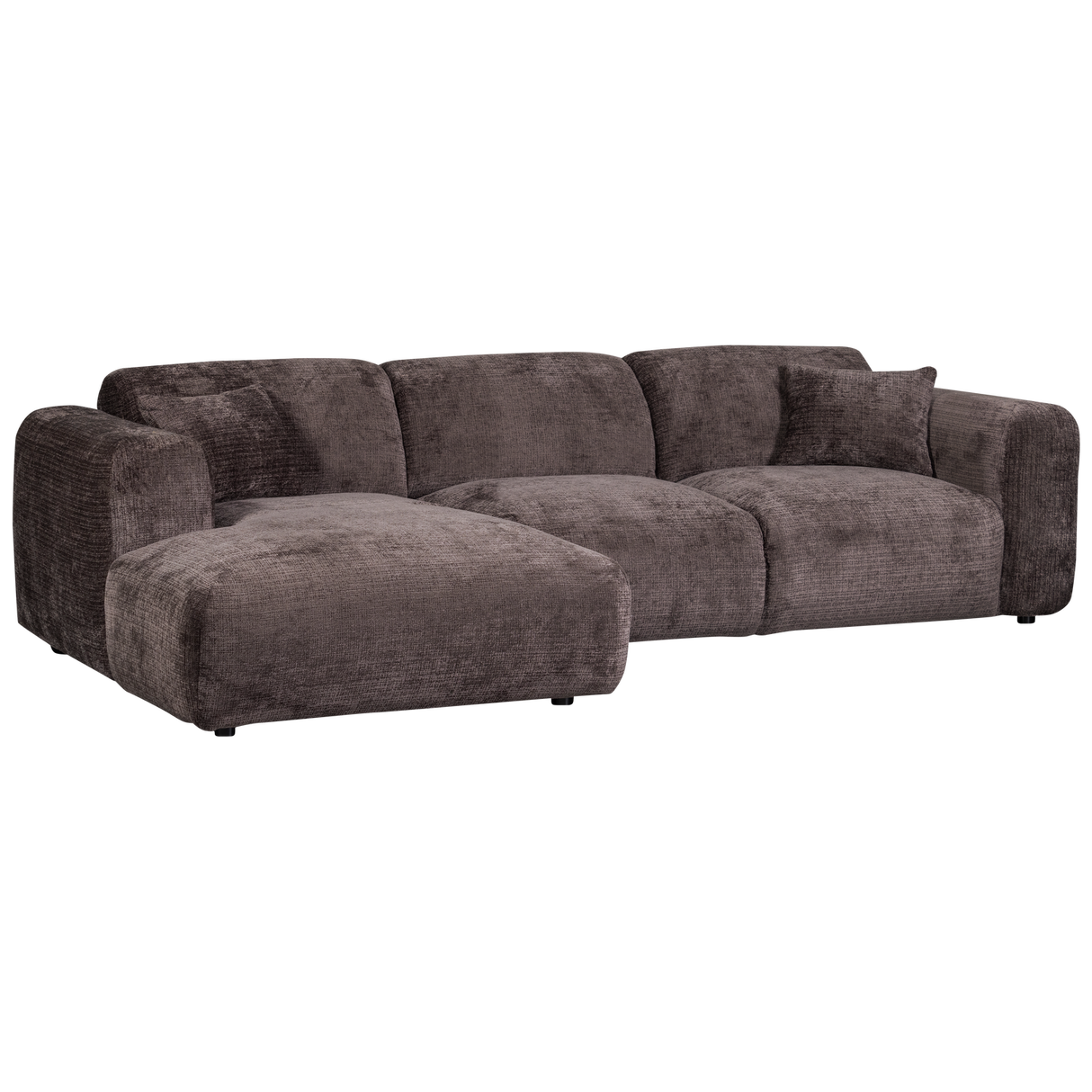Cloud Chaise Longue Bank Links Chenille Warm Bruin