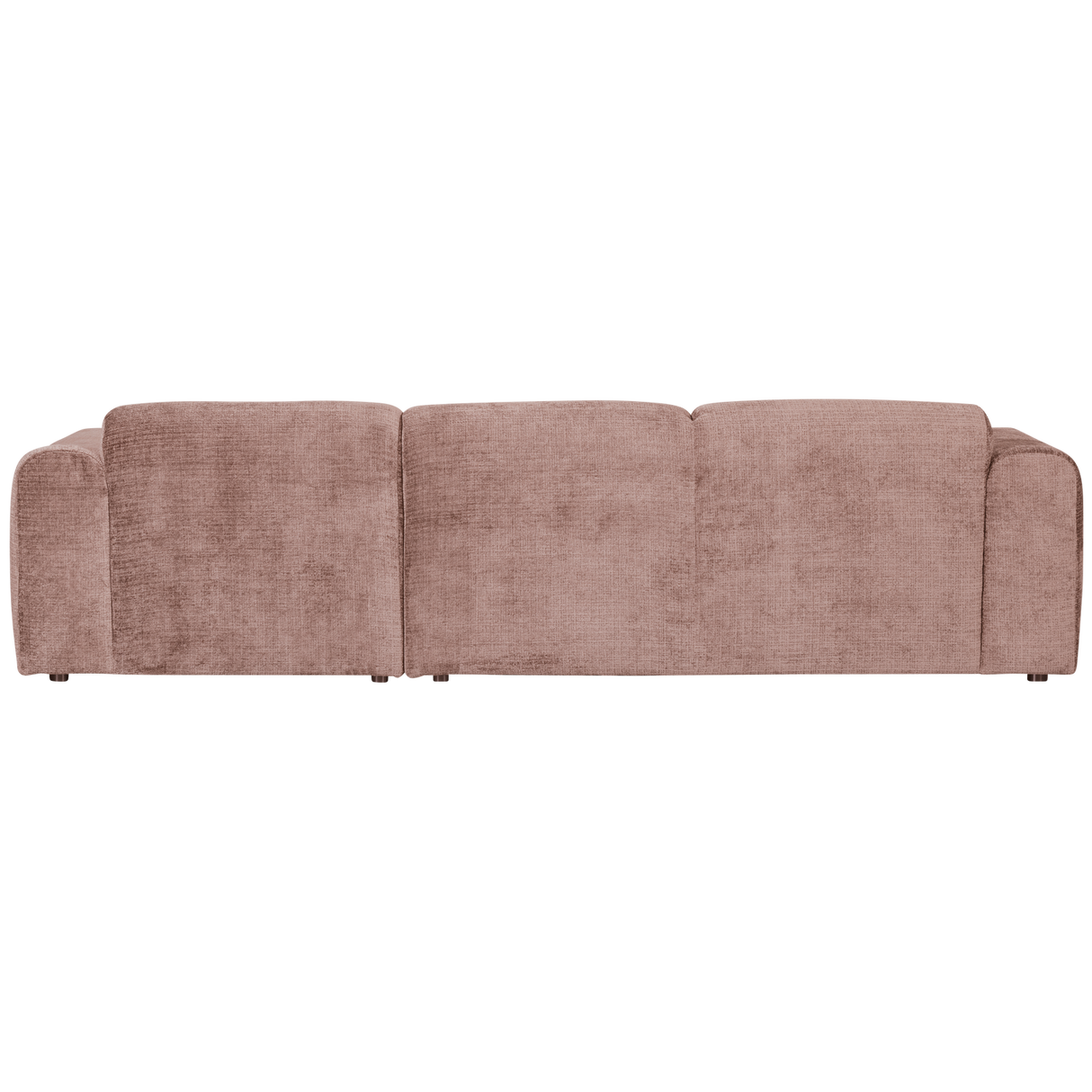 Cloud Chaise Longue Bank Rechts Chenille Taupe/Roze