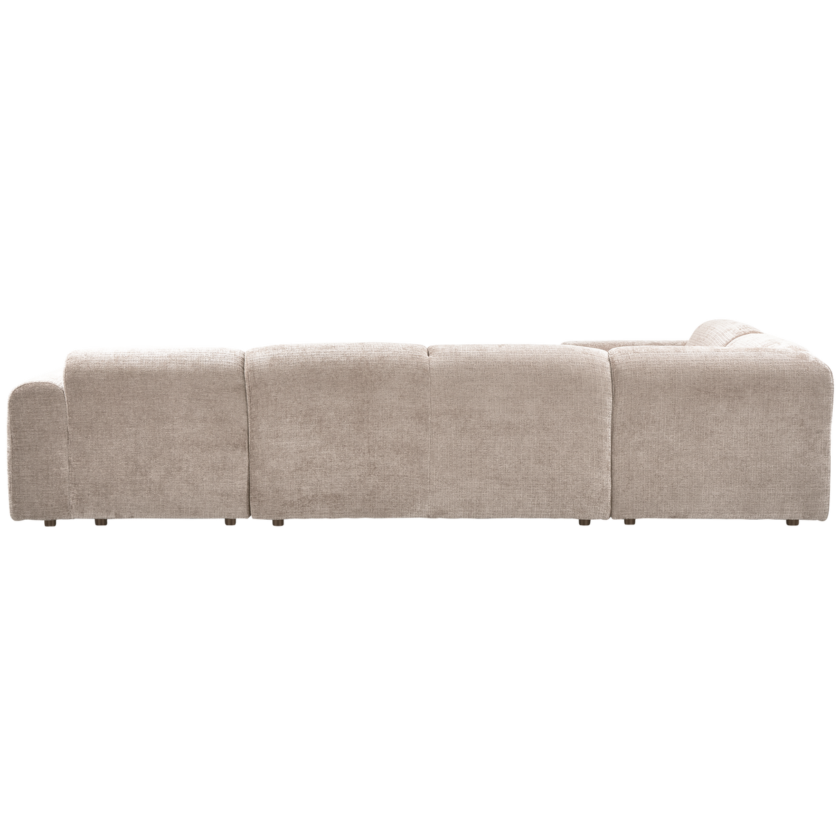 Cloud Hoekbank Links Geweven Chenille Naturel