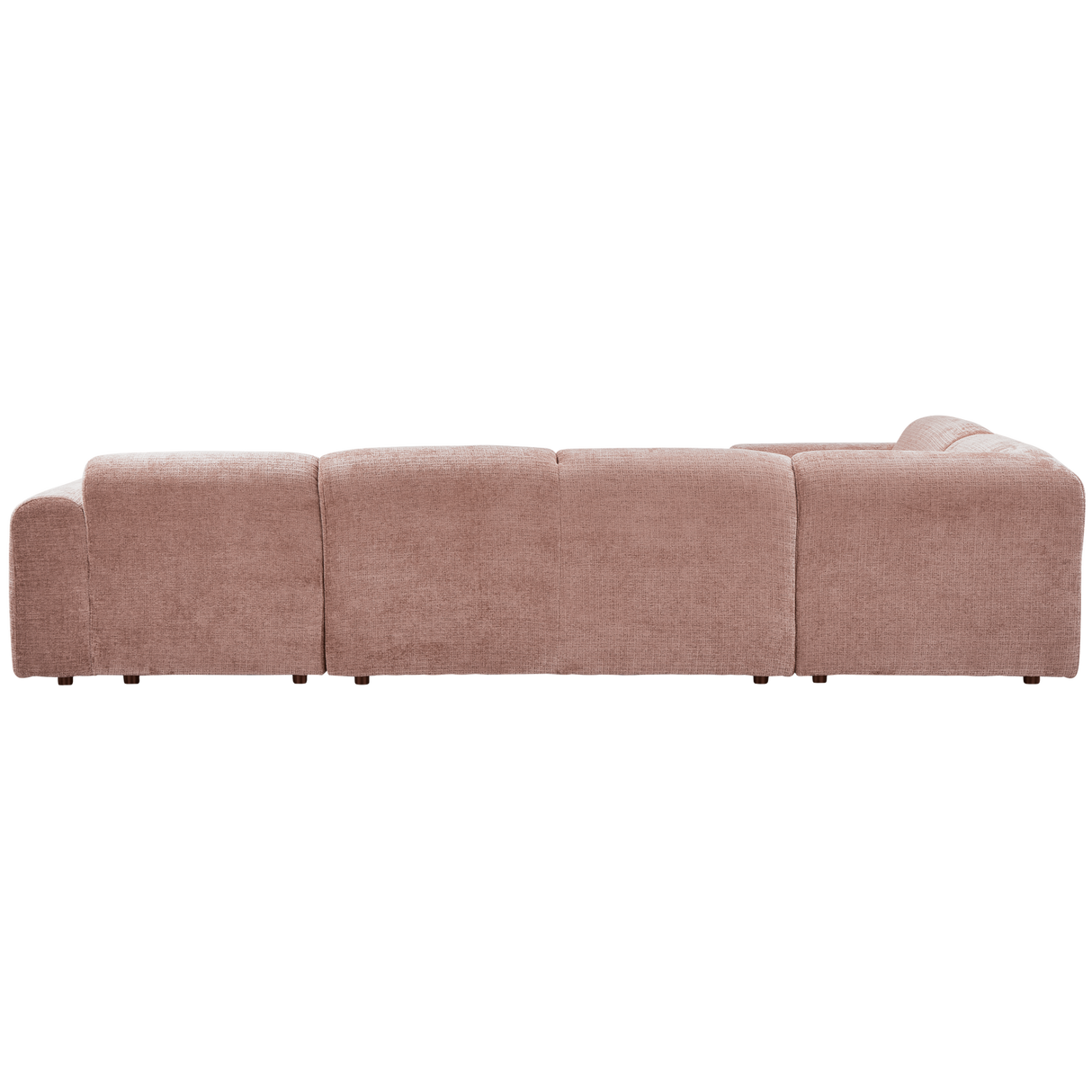Cloud Hoekbank Links Geweven Chenille Taupe/Roze