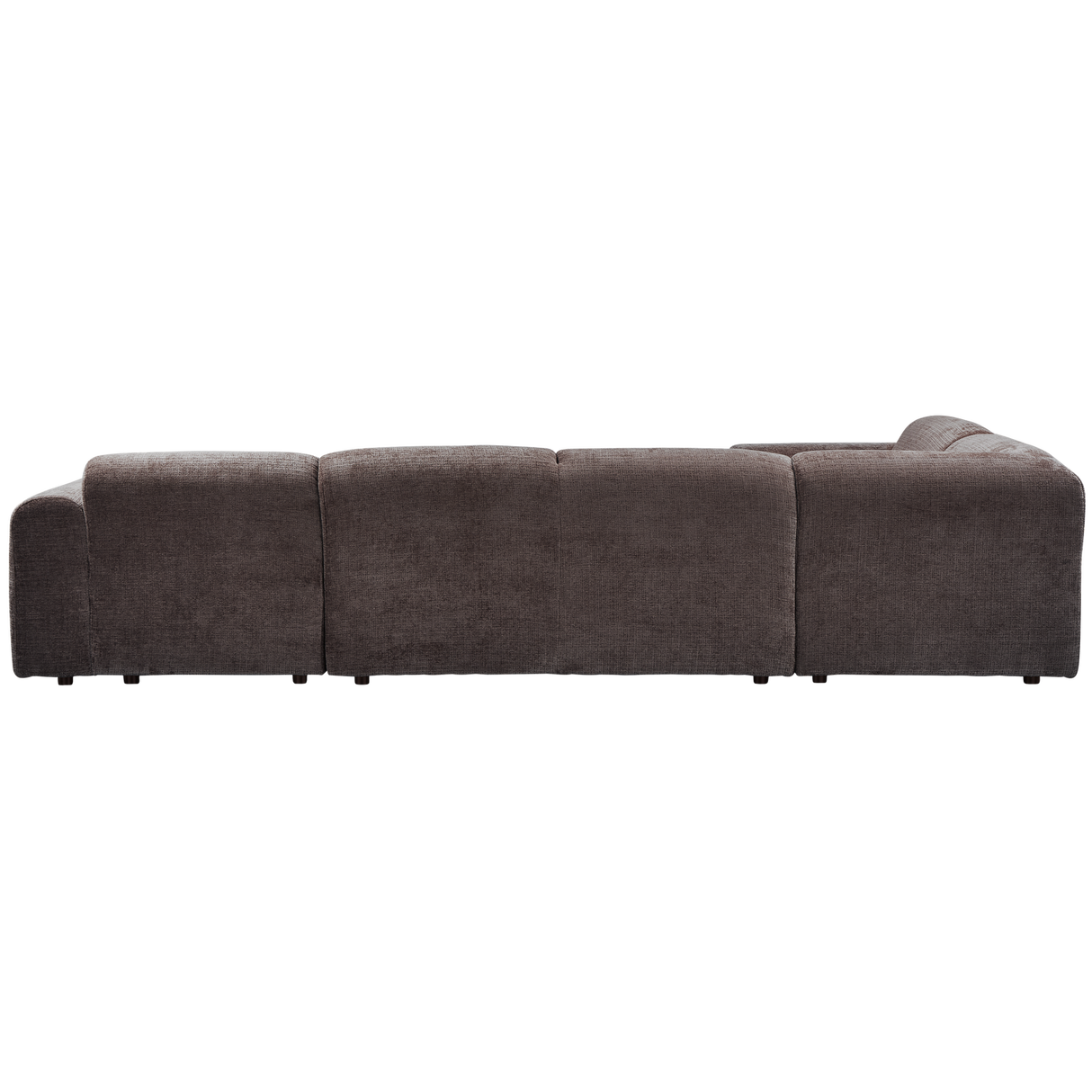 Cloud Hoekbank Links Geweven Chenille Warm Bruin