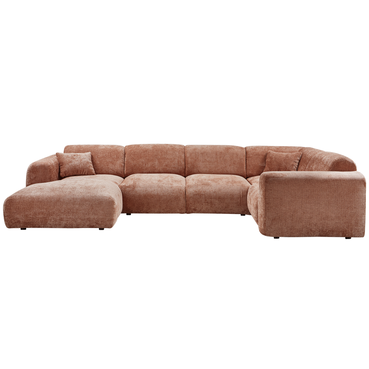 Cloud Hoekbank Rechts Geweven Chenille Terra