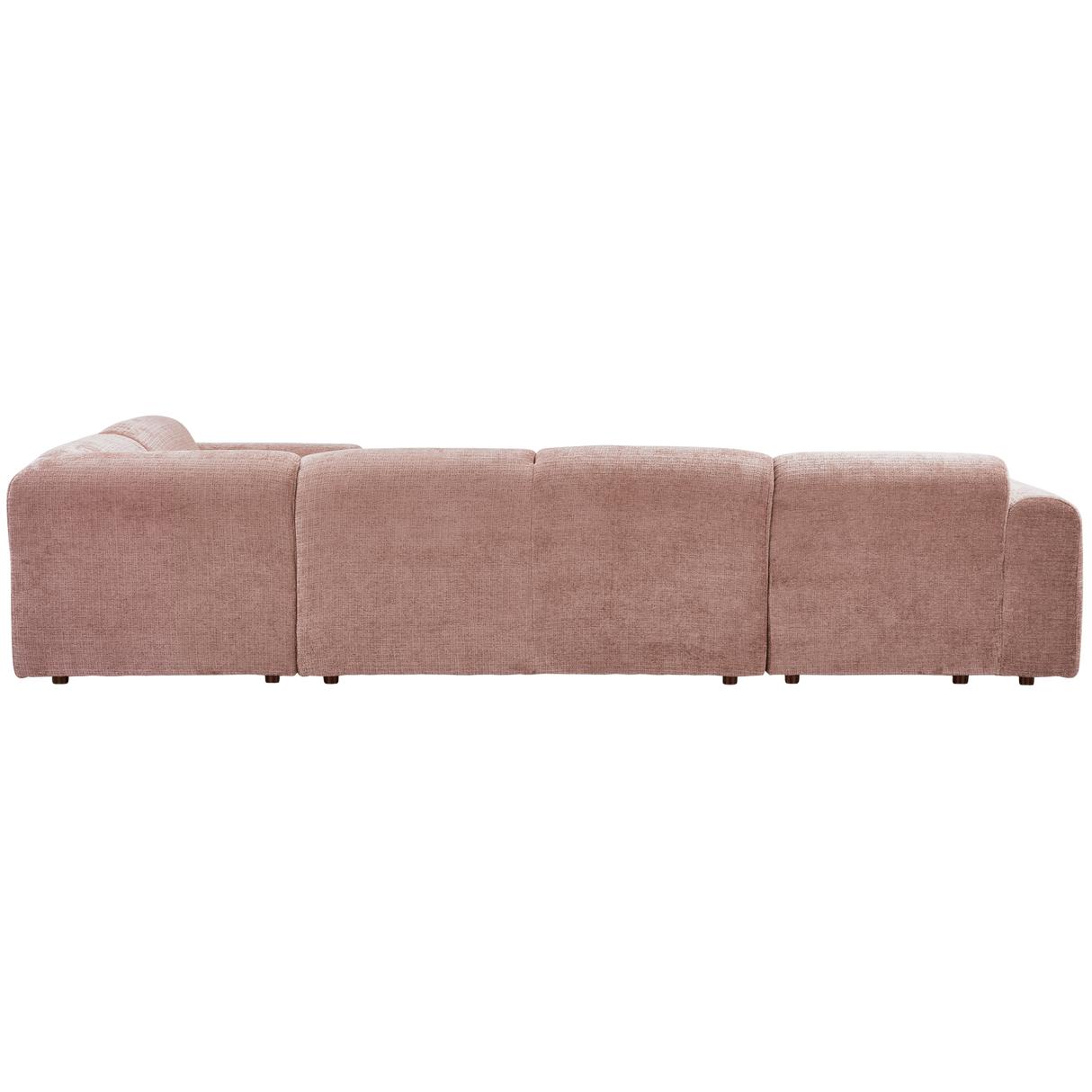 Cloud Hoekbank Rechts Geweven Chenille Taupe/Roze