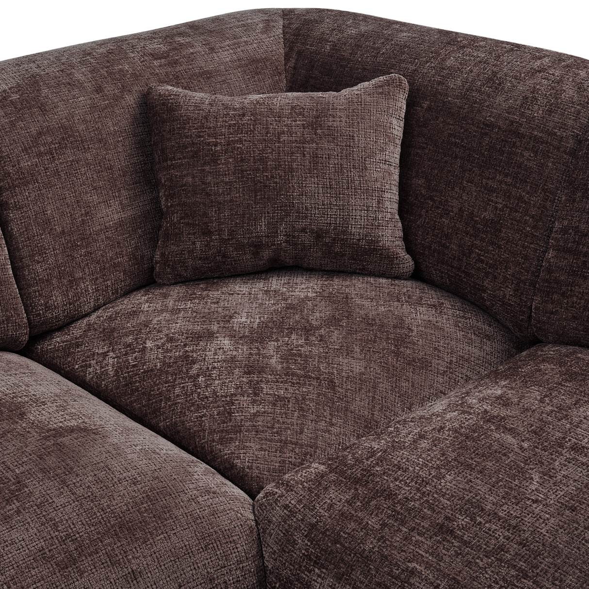 Cloud Hoekbank Rechts Geweven Chenille Warm Bruin