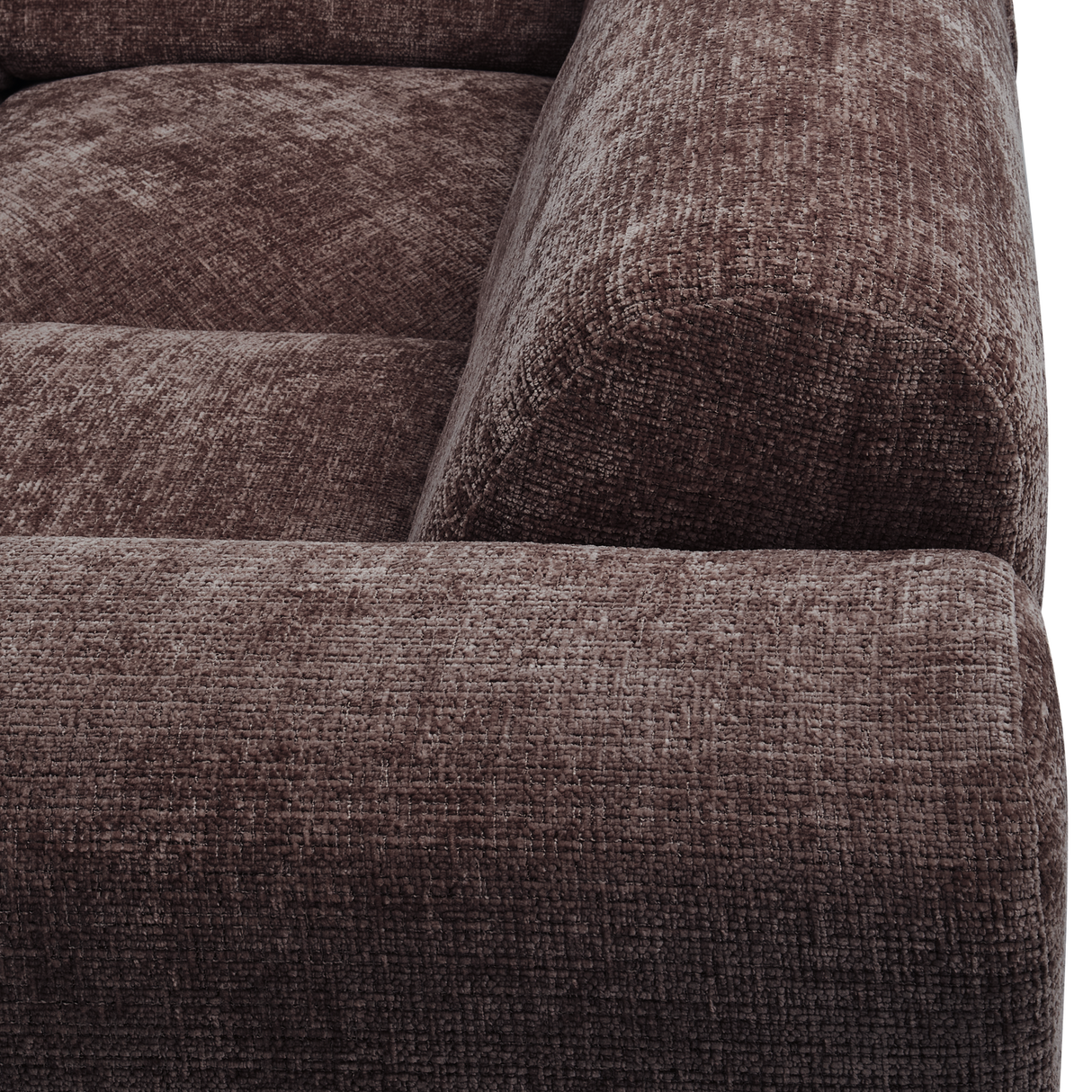 Cloud Hoekbank Rechts Geweven Chenille Warm Bruin
