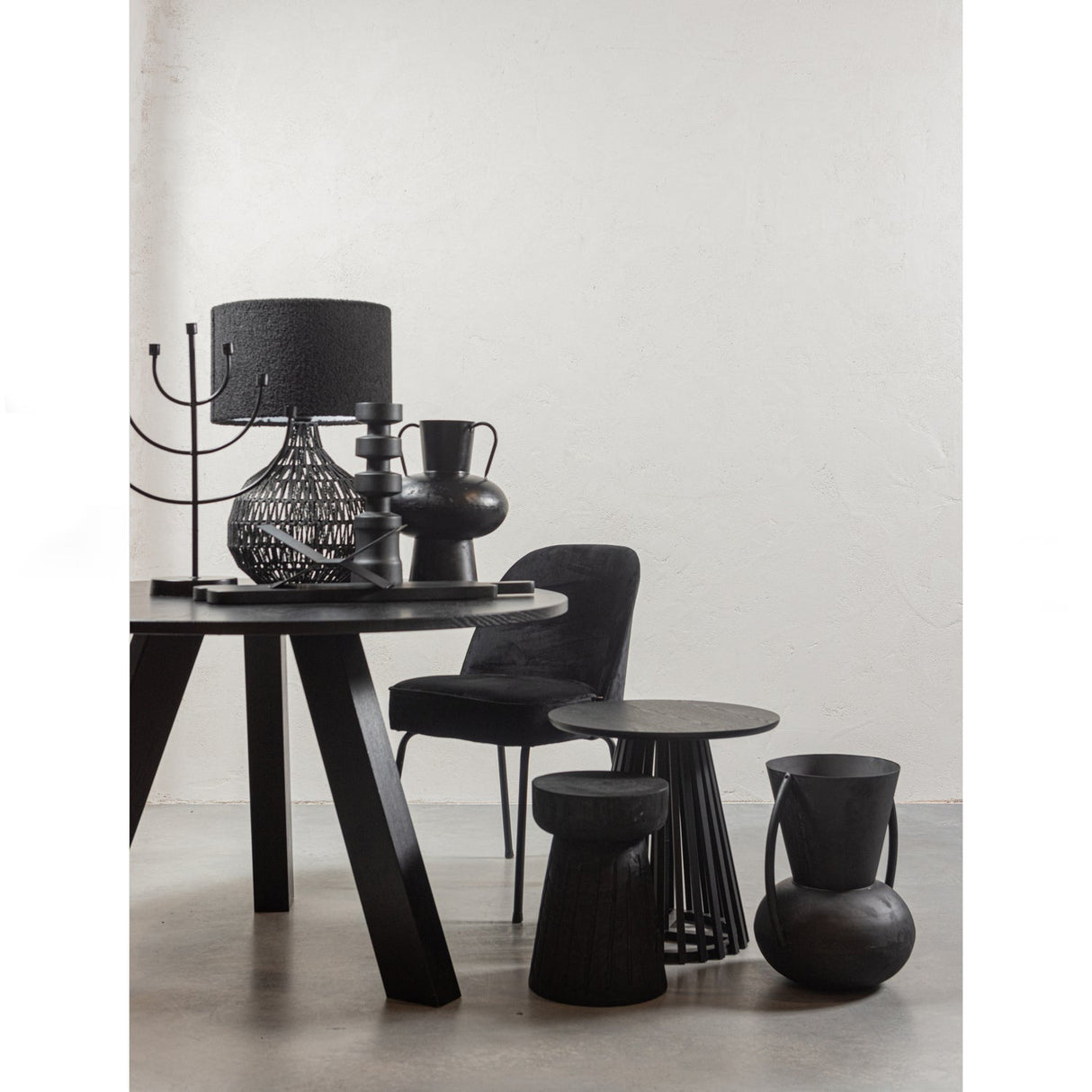 Vogue Eetkamerstoel Velvet Zwart
