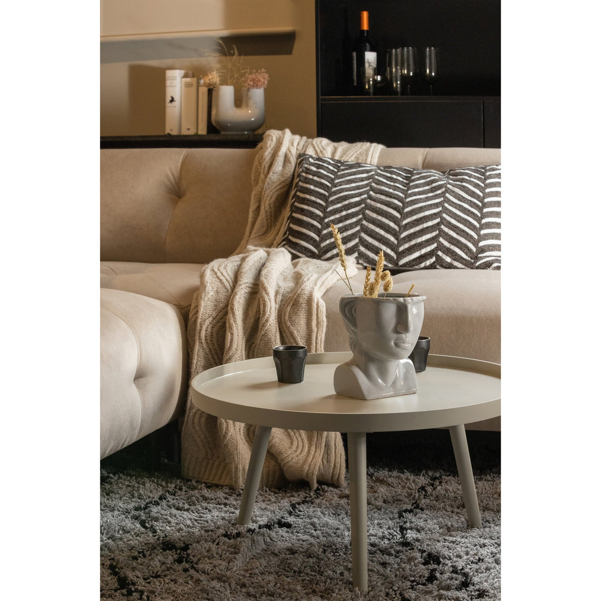 Mesa Bijzettafel L Hout Zand 34 X O60 van WOOOD – Luxe comfort op maat van PureWonen. Vraag naar de beste prijs.