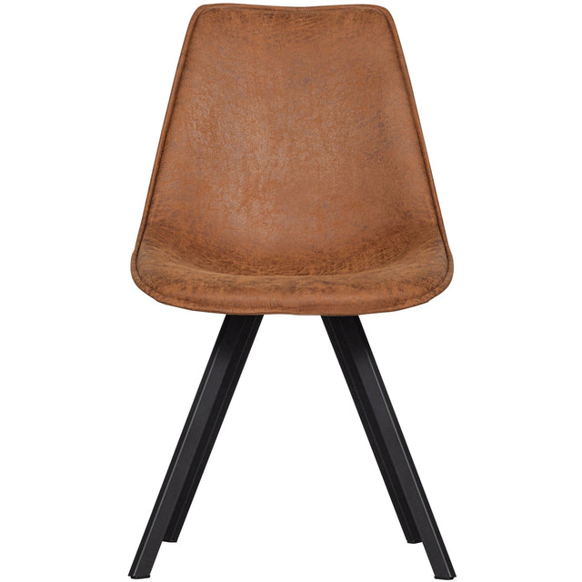 Set V 2 Swen Eetkamerstoel Cognac van WOOOD – Luxe comfort op maat van PureWonen. Vraag naar de beste prijs.