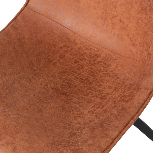 Set V 2 Swen Eetkamerstoel Cognac van WOOOD – Luxe comfort op maat van PureWonen. Vraag naar de beste prijs.