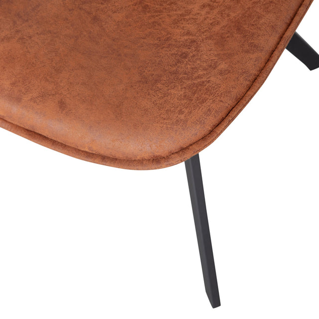 Set V 2 Swen Eetkamerstoel Cognac van WOOOD – Luxe comfort op maat van PureWonen. Vraag naar de beste prijs.