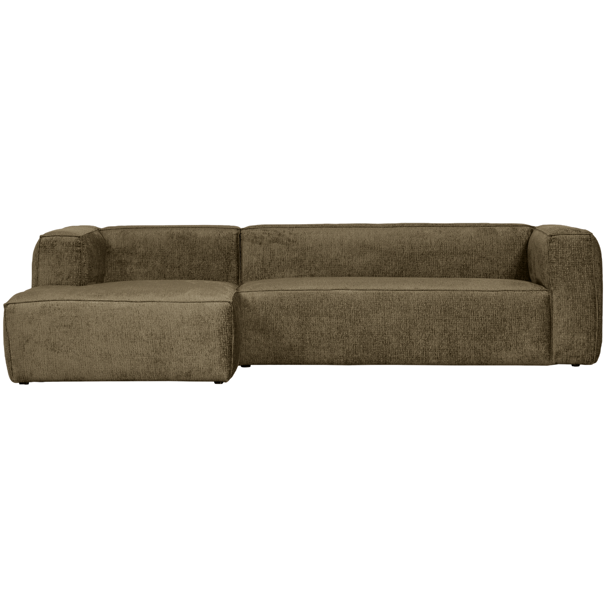 Bean Hoekbank Links Structure Velvet Moss van WOOOD – Luxe comfort op maat van PureWonen. Vraag naar de beste prijs.