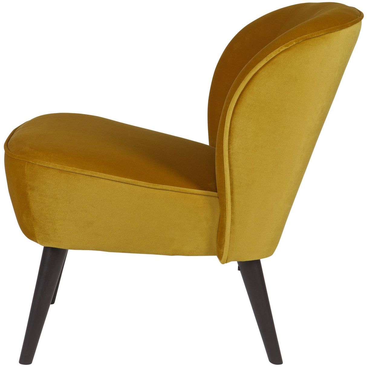 Sara Fauteuil Fluweel Oker van WOOOD – Luxe comfort op maat van PureWonen. Vraag naar de beste prijs.