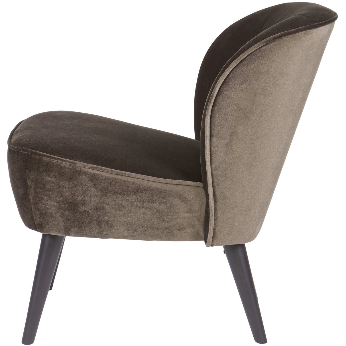 Sara Fauteuil Fluweel Warm Groen van WOOOD – Luxe comfort op maat van PureWonen. Vraag naar de beste prijs.