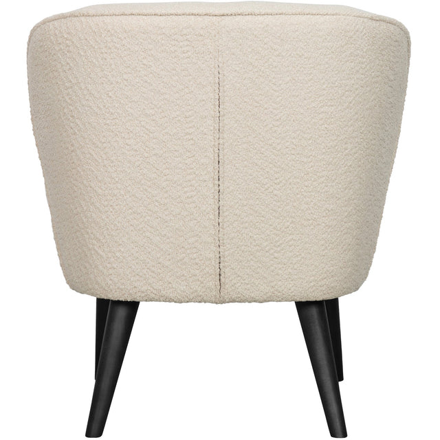 Sara Fauteuil Boucle Creme van WOOOD – Luxe comfort op maat van PureWonen. Vraag naar de beste prijs.
