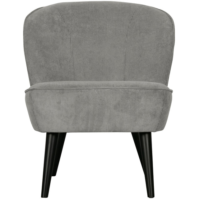 Sara Fauteuil Ribstof Vergrijsd Groen van WOOOD – Luxe comfort op maat van PureWonen. Vraag naar de beste prijs.