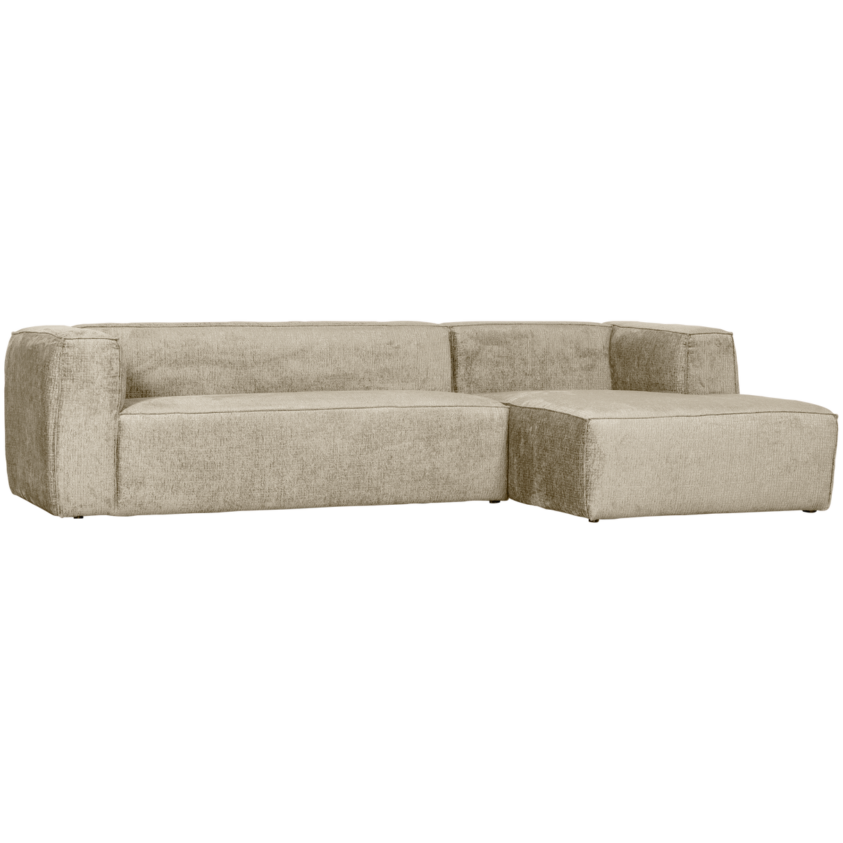 Bean Hoekbank Rechts Structure Velvet Buttermilk van WOOOD – Luxe comfort op maat van PureWonen. Vraag naar de beste prijs.