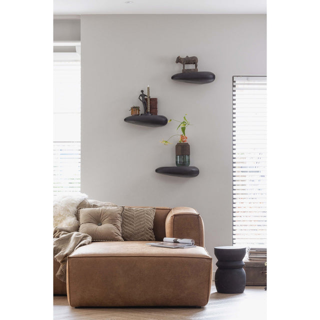 Bean Hoekbank Rechts Cognac van WOOOD – Luxe comfort op maat van PureWonen. Vraag naar de beste prijs.