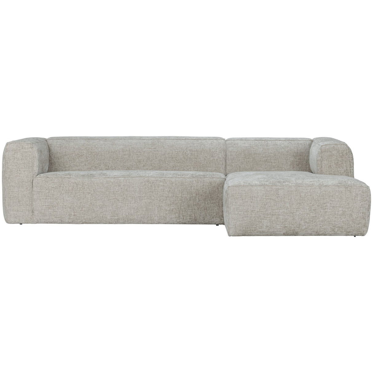 Bean Hoekbank Rechts Grove Melange Stof Naturel van WOOOD – Luxe comfort op maat van PureWonen. Vraag naar de beste prijs.