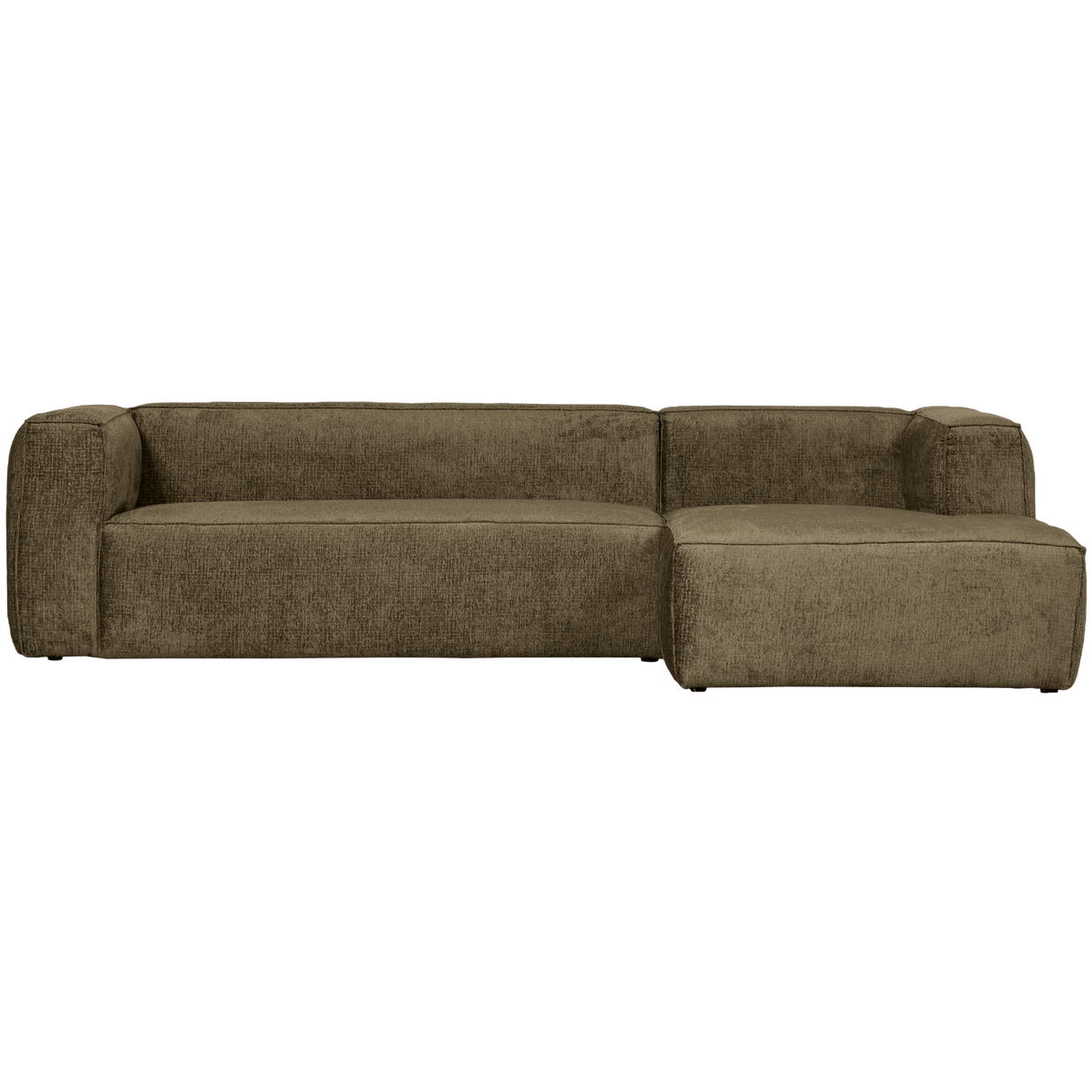 Bean Hoekbank Rechts Structure Velvet Moss van WOOOD – Luxe comfort op maat van PureWonen. Vraag naar de beste prijs.