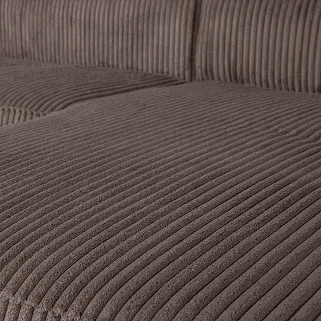 Bean Hoekbank Rechts Grove Ribstof Mud van WOOOD – Luxe comfort op maat van PureWonen. Vraag naar de beste prijs.