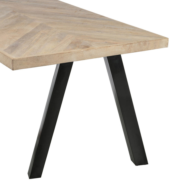 Tablo Tafelblad Mango Visgraat 200 X90 van WOOOD – Luxe comfort op maat van PureWonen. Vraag naar de beste prijs.