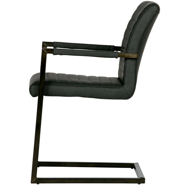 Bas Eetkamerstoel Pu Antraciet van WOOOD – Luxe comfort op maat van PureWonen. Vraag naar de beste prijs.