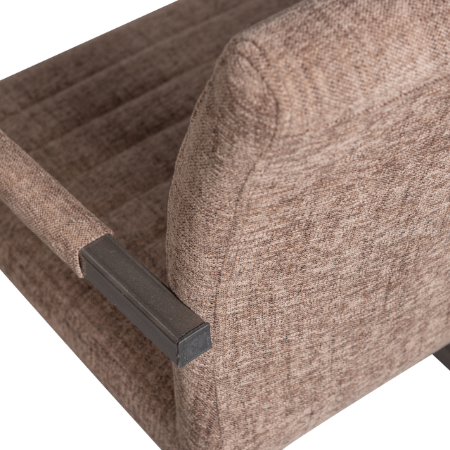 Bas Eetkamerstoel Geweven Stof Bruin Melange van WOOOD – Luxe comfort op maat van PureWonen. Vraag naar de beste prijs.