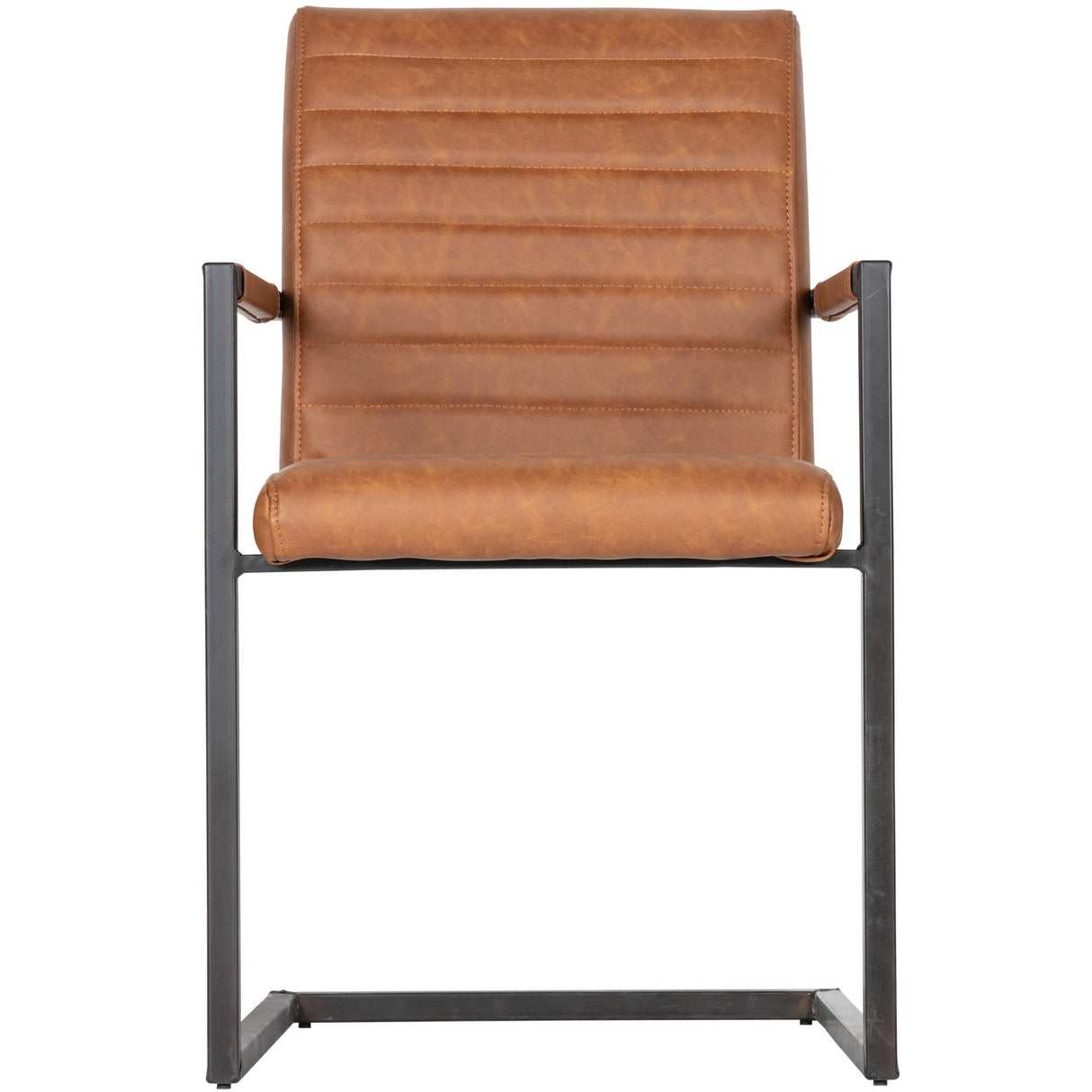 Bas Eetkamerstoel Pu Cognac van WOOOD – Luxe comfort op maat van PureWonen. Vraag naar de beste prijs.
