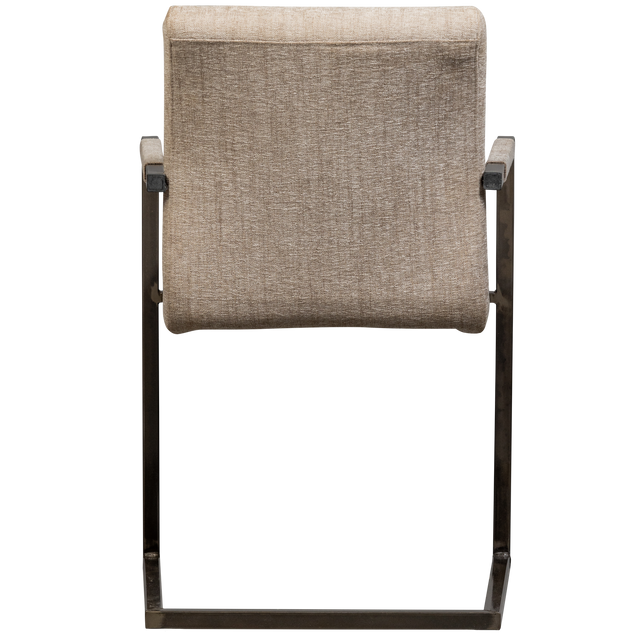 Bas Eetkamerstoel Geweven Stof Zand Melange van WOOOD – Luxe comfort op maat van PureWonen. Vraag naar de beste prijs.