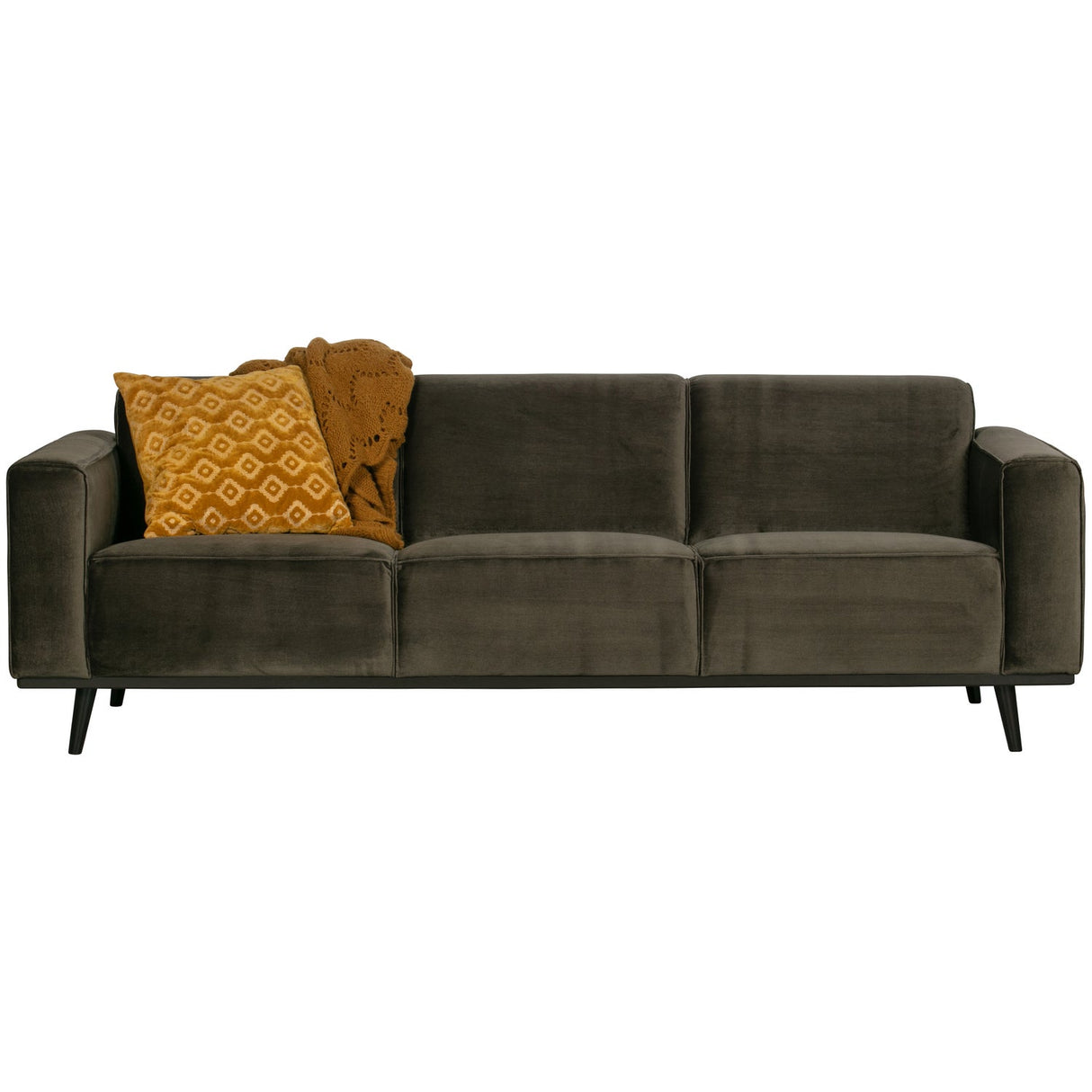 Statement 3 Zits Bank 230 Cm Velvet Warm Groen