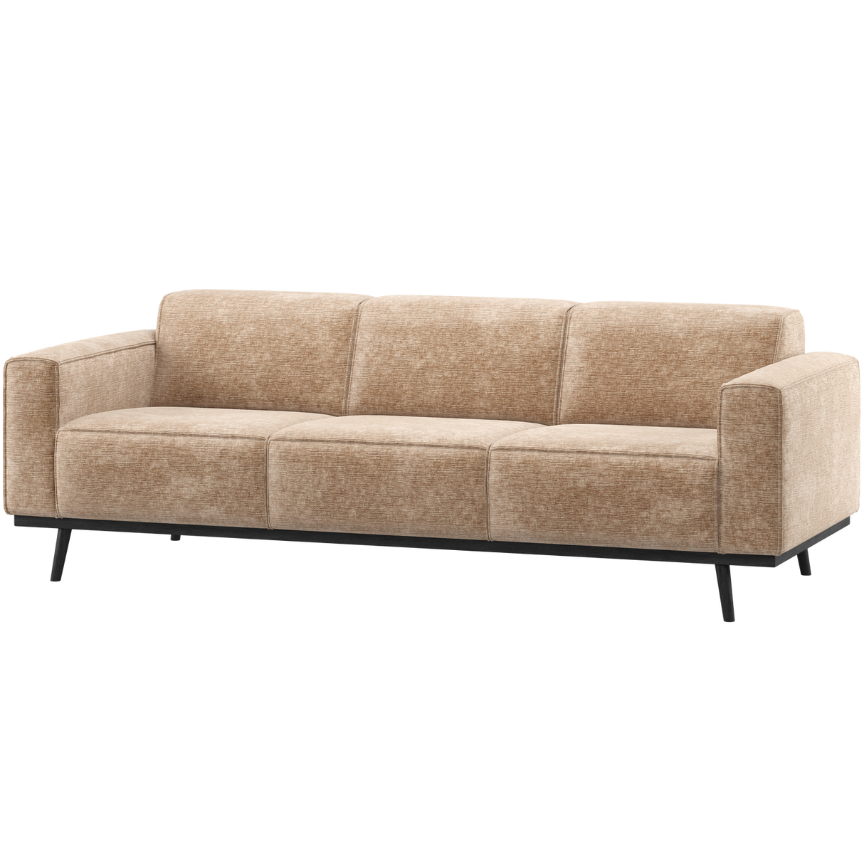Statement 3 Zits Bank 230 Cm Chenille Velvet Perzikroze