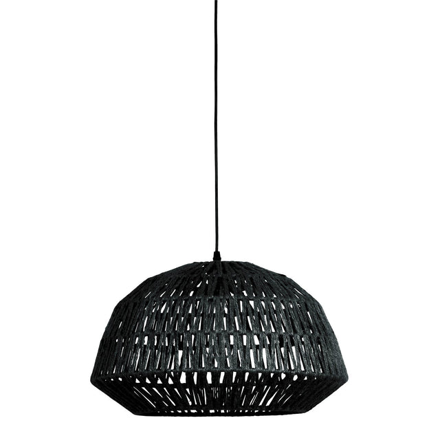 Kace Hanglamp Jute Zwart O45 Cm van WOOOD – Luxe comfort op maat van PureWonen. Vraag naar de beste prijs.