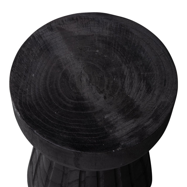 Borre Kruk Hout Zwart 40x O28 Cm van WOOOD – Luxe comfort op maat van PureWonen. Vraag naar de beste prijs.