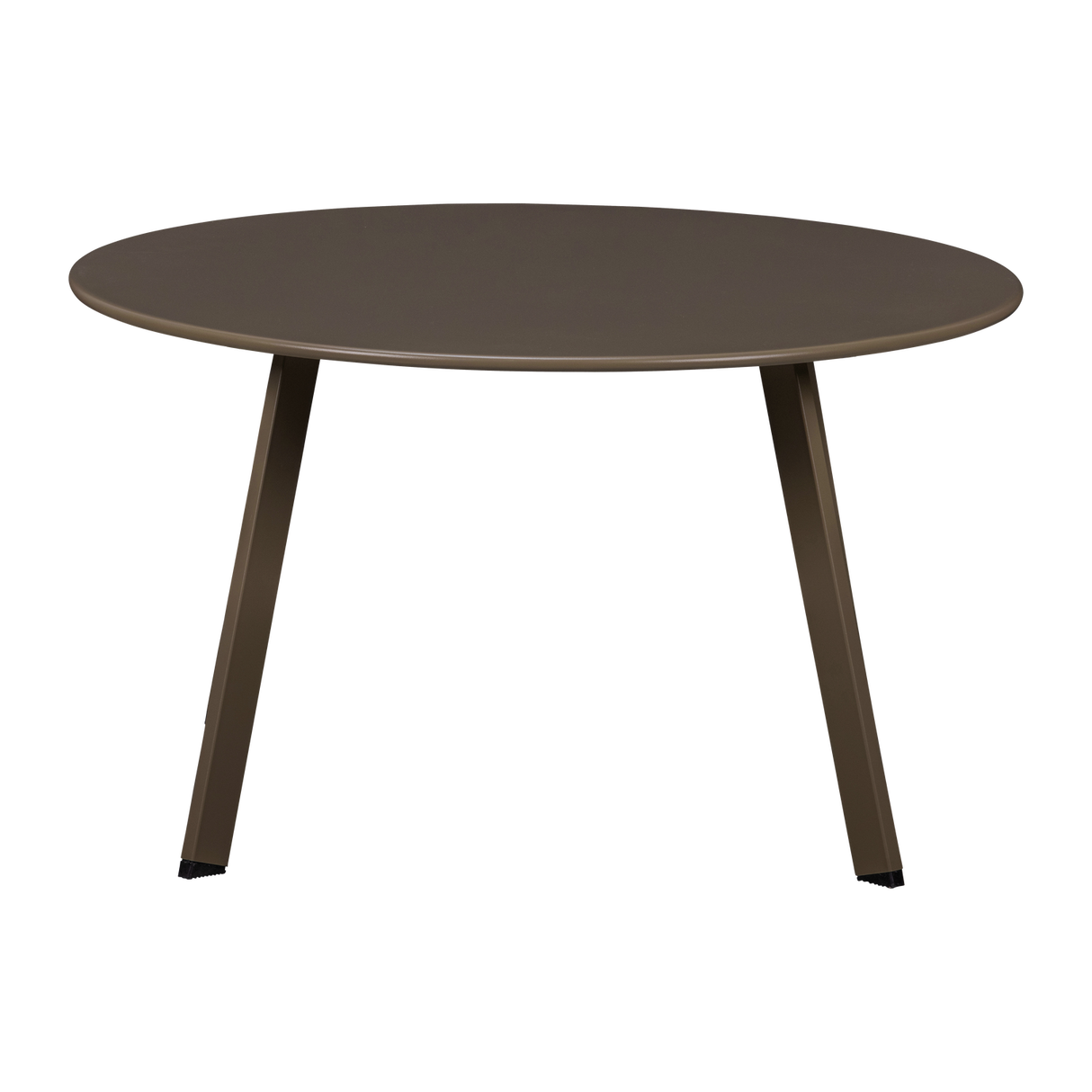 Fer Tuin Bijzettafel O70 Cm Metaal Donkerbruin