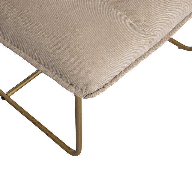 Fie Fauteuil Ribstof Zand van WOOOD – Luxe comfort op maat van PureWonen. Vraag naar de beste prijs.