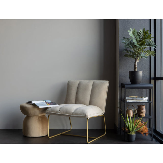 Fie Fauteuil Ribstof Zand van WOOOD – Luxe comfort op maat van PureWonen. Vraag naar de beste prijs.