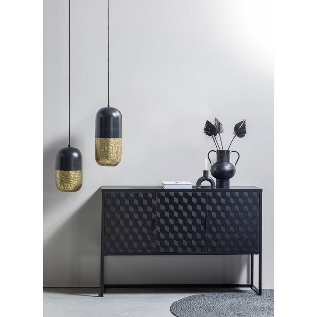 Tirsa Hanglamp 46 Cm Metaal Zwart Brass van WOOOD – Luxe comfort op maat van PureWonen. Vraag naar de beste prijs.