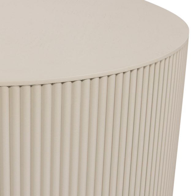 Sanne Bijzettafel Rond Antique Beige van WOOOD – Luxe comfort op maat van PureWonen. Vraag naar de beste prijs.